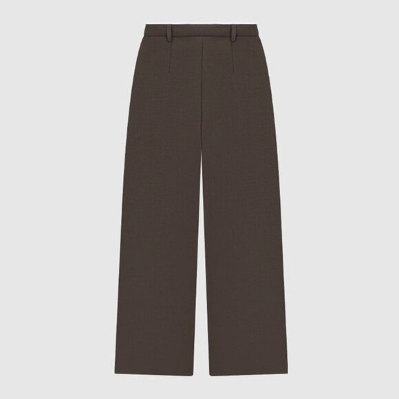 B.Sure Brown High Waist Wide Leg Trousers - Picture 2 of 4
